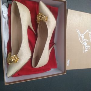 Christian Louboutin Pyraclou 110 calf 40 I believe these are a size 9